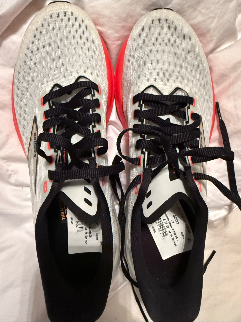Women’s Brooks Hyperion Low Top Lace Up White/Black/Orange